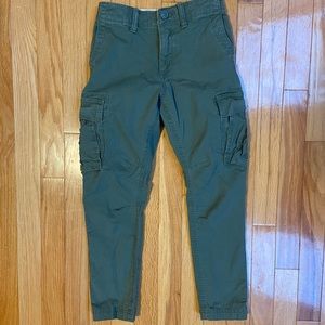 GAP kids cargo pants, size 8 slim, color green